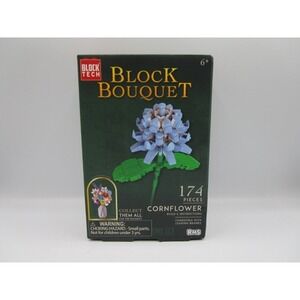 Block Tech Block Bouquet Cornflower 174 Pieces Flower Building Set